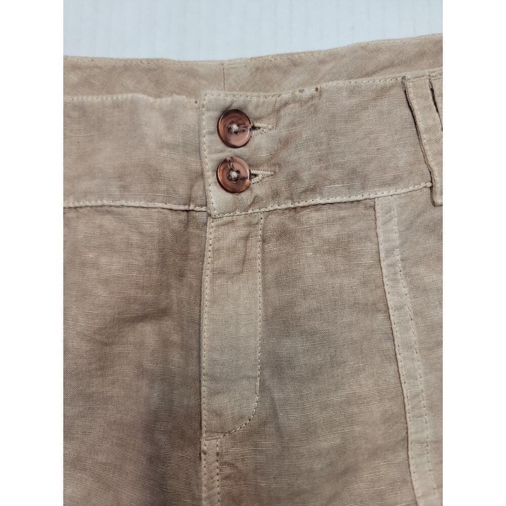 Sundance Pants Womens 6 Organia Lace Panel Linen Blend Relaxed Straight Bohemian - Picture 4 of 8